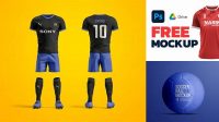 2586+ Football Mockup Psd Free Download PSD Free Download