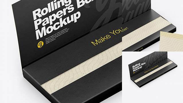 2587+ Rolling Paper Box Mockup Free High-End Layered Mockup Free