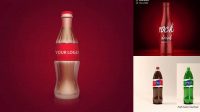 2589+ Plastic Bottle With Cola PSD Mockup Creative and Modern PSD Freebie