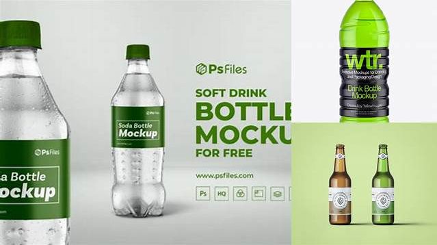 259+ 750ml Craft Green Bottle PSD Mockup For Free Download