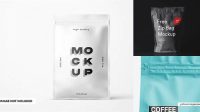 259+ Matte Stand-up Bag with Zipper PSD Mockup Half Side View Versatile PSD Mockup File