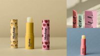 2590+ Glossy Lip Balm PSD Mockup Custom Design Freebie PSD