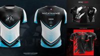 2593+ Mockup Jersey Esport Cdr Mockup PSD