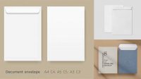 2594+ Envelope A4 Mockup Free Smart PNG Image