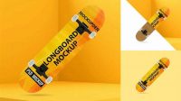 2594+ Longboard Mockup Photoshop Resource Free