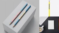 2596+ Pencil Mockup Free High Resolution