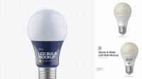 2598+ Matte LED Bulb PSD Mockup Stylish Free PSD