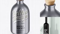 2600+ Matte Bottle With Cork PSD Mockup High-Angle Shot Elegant and Versatile PSD Resource