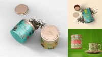 2600+ Tea Jar Mockup High-End Layered Mockup Free