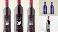 2601+ Wine Bottle Mockup Vk Mockup PSD