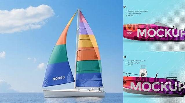 2603+ Boat Mockup Free Easy Editable