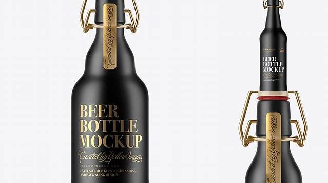 2611+ Matte Ceramic Beugel Bottle PSD Mockup Premium Quality PSD Freebie