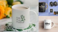 2612+ Matte Mug PSD Mockup Creative Free PSD Graphic Design