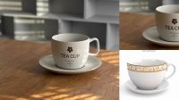 2613+ Matte Tea Cup PSD Mockup Elegant and Versatile PSD Resource