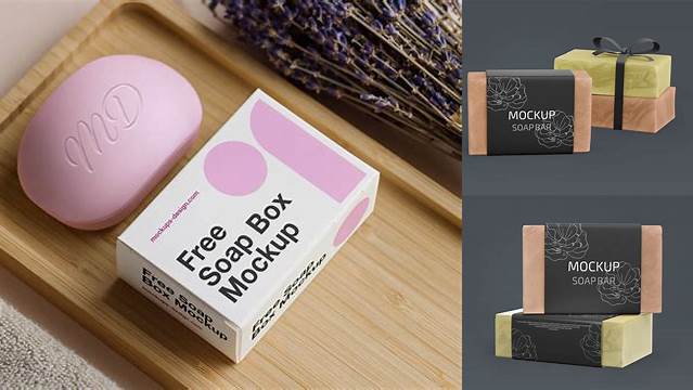 2615+ Soap Bar PSD Mockup Top View Stylish Free PSD