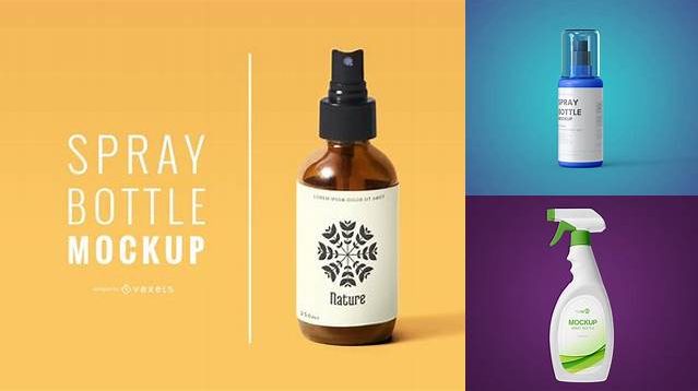 2615+ Sprayer Bottle PSD Mockup Advanced Editable Template Free