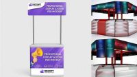 2618+ Kiosk Mockup Free Smart Object PSD Template