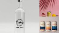 2621+ Glass Can Mockup Premium Quality PSD Freebie