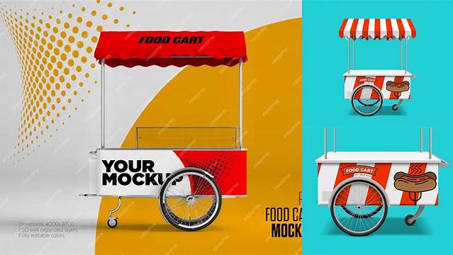 2622+ Street Food Cart Mockup Free Download Free