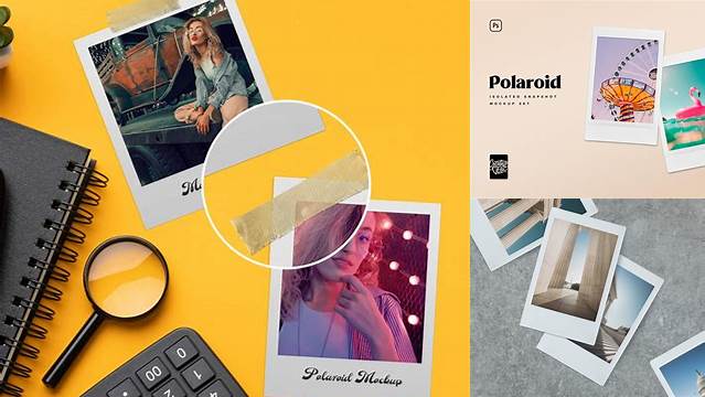 2623+ Polaroid Mockup Free Psd Advanced Photoshop Template