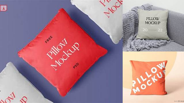 2626+ Matte Tube Pillow PSD Mockup Front View Editable and Customizable PSD