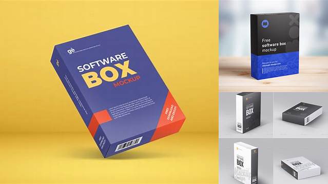 2627+ Software Box Mockup Online Modern PSD Templates