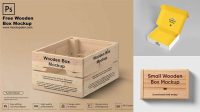 2627+ Wooden Box Mockup Free Fully Editable PSD Template