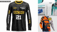 2628+ Motocross Jersey Mockup Download Free