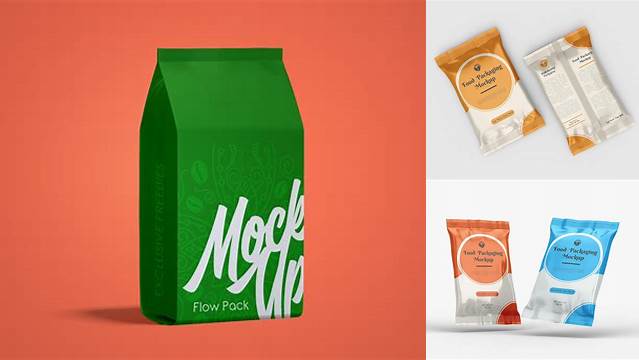 2629+ Flow Pack Mockup Modern Design PSD