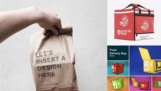 2629+ Mockup Delivery Bag High-Quality PSD Files