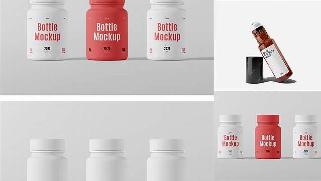 2635+ 5ml Plastic Bottle PSD Mockup Elegant PSD Mockup