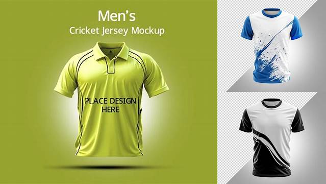 2639+ Cricket Jersey Mockup Psd Free Download Editable PSD File