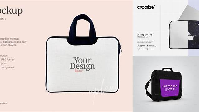 2642+ Laptop Bag Mockup Free PSD Download