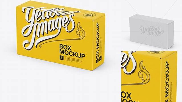 2651+ Stand-Up Paper Box PSD Mockup Halfside View Custom Graphic Resource Free Download