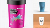 2654+ Matte Soup Cup PSD Mockup Stylish Free PSD