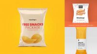 2656+ Matte Snack Package PSD Mockup Creative and Modern PSD Freebie