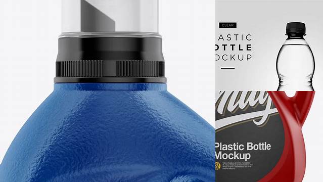 2666+ Matte Plastic 2L Bottle PSD Mockup Advanced and Editable PSD Template Free