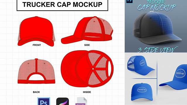 267+ Trucker Cap Mockup Customizable PSD Templates