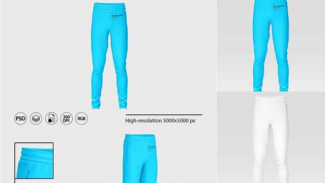 2671+ Soccer Pants PSD Mockup Front View Modern Photoshop Resource