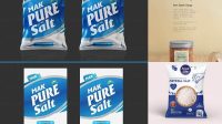 2674+ Salt Packaging Mockup Customizable Design Files