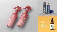 268+ Mockup Spray Smart Object PSD Template