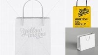 2681+ White Paper Shopping Bag / Front View Mock-up High-Quality Digital Mockup Resource