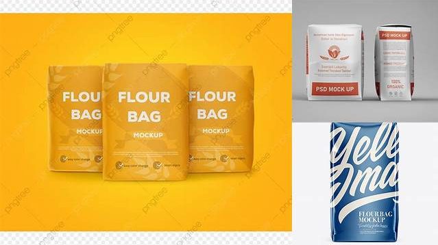 2683+ Matte Flour Bag PSD Mockup Front & Side View Creative Design PSD Free Download