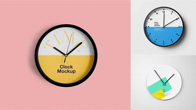 2689+ Free Clock Mockup Photoshop Freebie