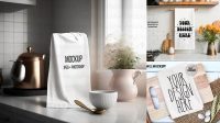 269+ Free Tea Towel Mockup Fully Customizable Photoshop Freebie