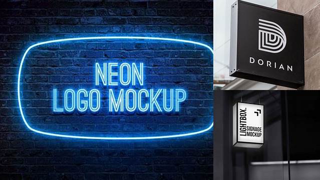 2690+ Download Mockup Neon Box Free Best Free Mockup PSD