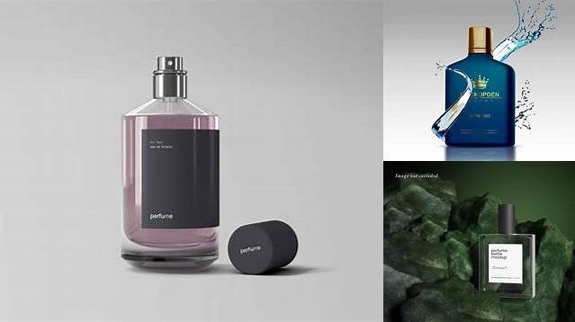 2691+ Dark Glass Perfume Bottle PSD Mockup Fully Layered PSD Freebie