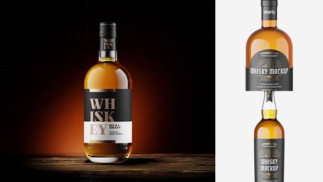 2695+ Whisky Bottle Mockup Free High-Quality PSD Files