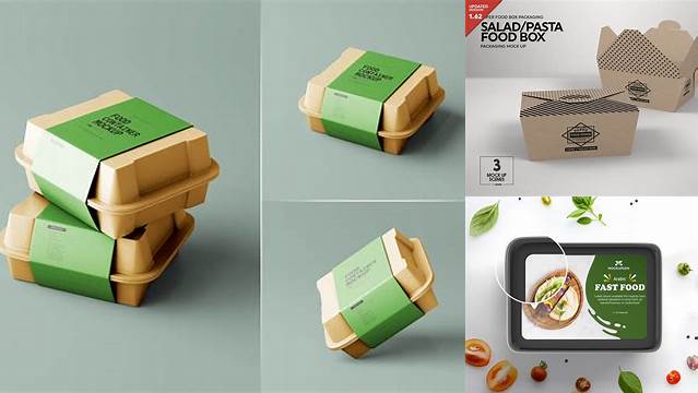 2710+ Food Box Mockup Elegant and Stylish Free PSD