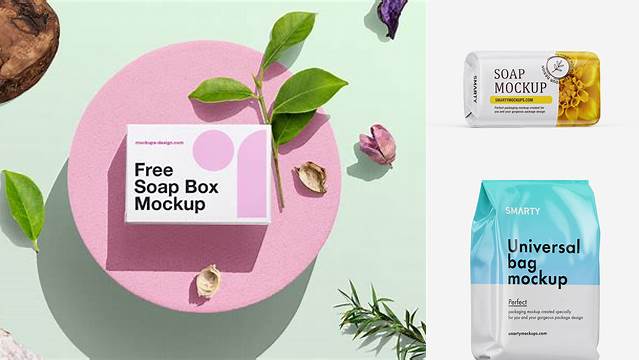 2711+ Glossy Soap Bag PSD Mockup Smart Object-Based PSD Template Free